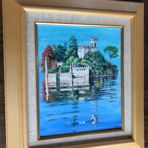 湖上の古城 絵画 kamekoen 通販 15752025｜Creema(クリーマ