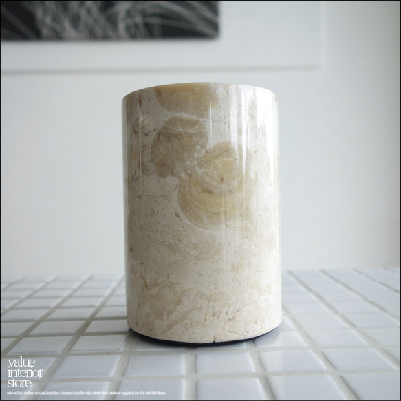 マーブル 歯ブラシスタンドIV 天然大理石 歯ブラシホルダー 歯ブラシ