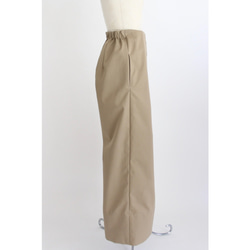 タックワイドパンツ【Tuck wide pants】Beige 4枚目の画像