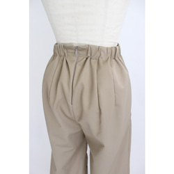 タックワイドパンツ【Tuck wide pants】Beige 7枚目の画像