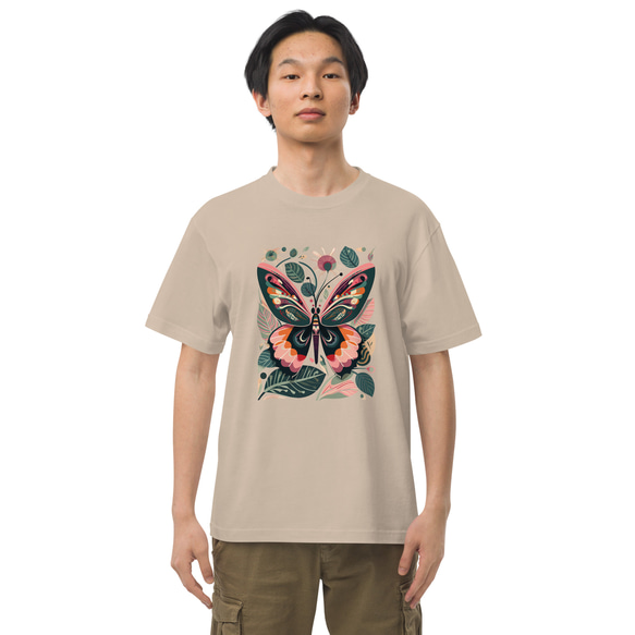 カラフル蝶々 コットンTシャツ：送料無料 7枚目の画像
