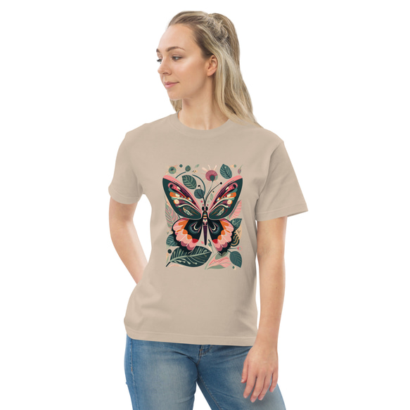 カラフル蝶々 コットンTシャツ：送料無料 8枚目の画像