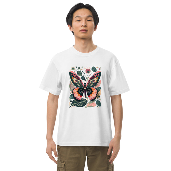カラフル蝶々 コットンTシャツ：送料無料 11枚目の画像