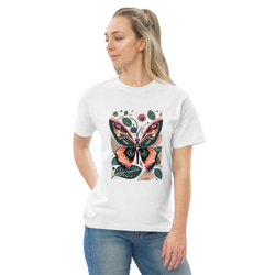 カラフル蝶々 コットンTシャツ：送料無料 12枚目の画像