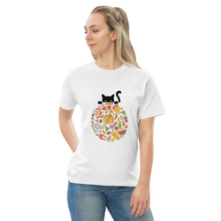猫とゴハン コットンTシャツ：送料無料 8枚目の画像