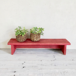 古材風おしゃれな木製プランタースタンド/フラワースタンド