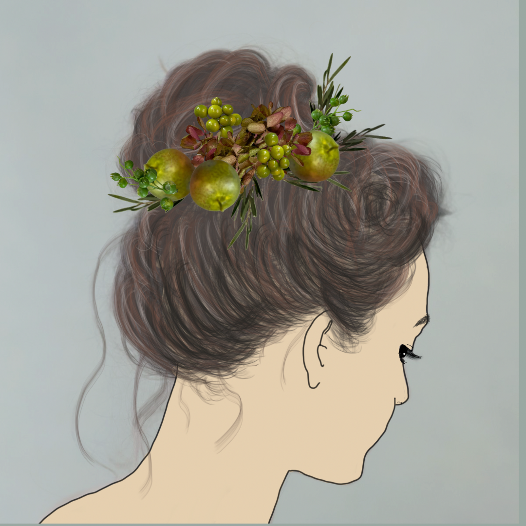 ❁Head Dress❁グリーンアップルのヘッドドレス【50413】