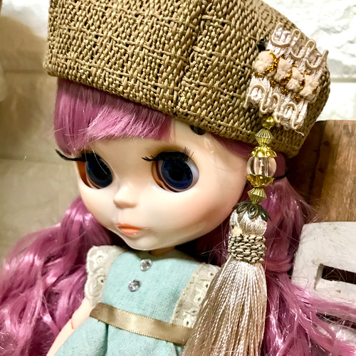 展示ドール帽子ブライスアイシーメルちゃん楕円形クラウン