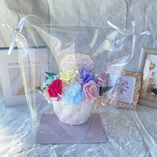 母の日ギフト リボンフラワー プリザーブドフラワー SA-KU-RA工房 通販