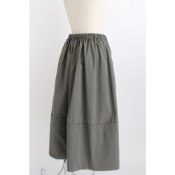 ◆選べるスカート丈 ギャザーボリュームスカート【Gather volume skirt】Khaki 5枚目の画像