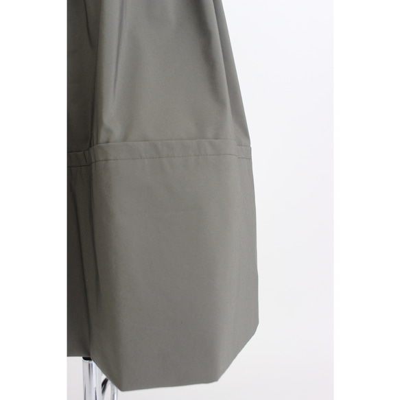 ◆選べるスカート丈 ギャザーボリュームスカート【Gather volume skirt】Khaki 8枚目の画像