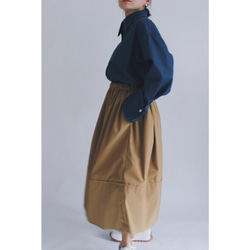 ◆選べるスカート丈 ギャザーボリュームスカート【Gather volume skirt】Beige 1枚目の画像