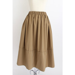 ◆選べるスカート丈 ギャザーボリュームスカート【Gather volume skirt】Beige 3枚目の画像