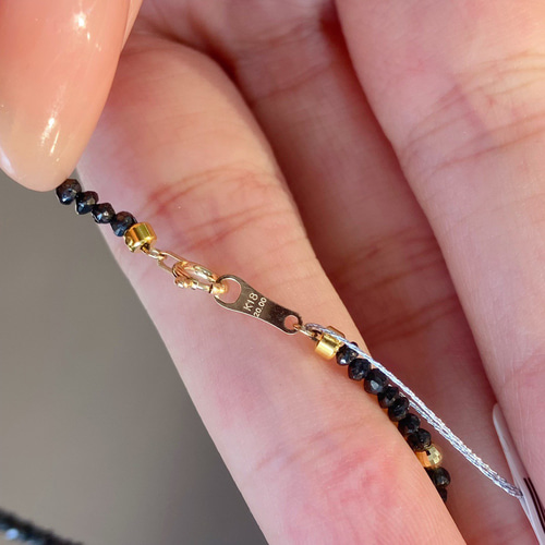 K18 ブラックダイヤモンド 20ct ネックレス ネックレス・ペンダント