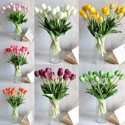 チューリップ 造花 5本セット♡花束 観葉植物 スリーズ ドライフラワー