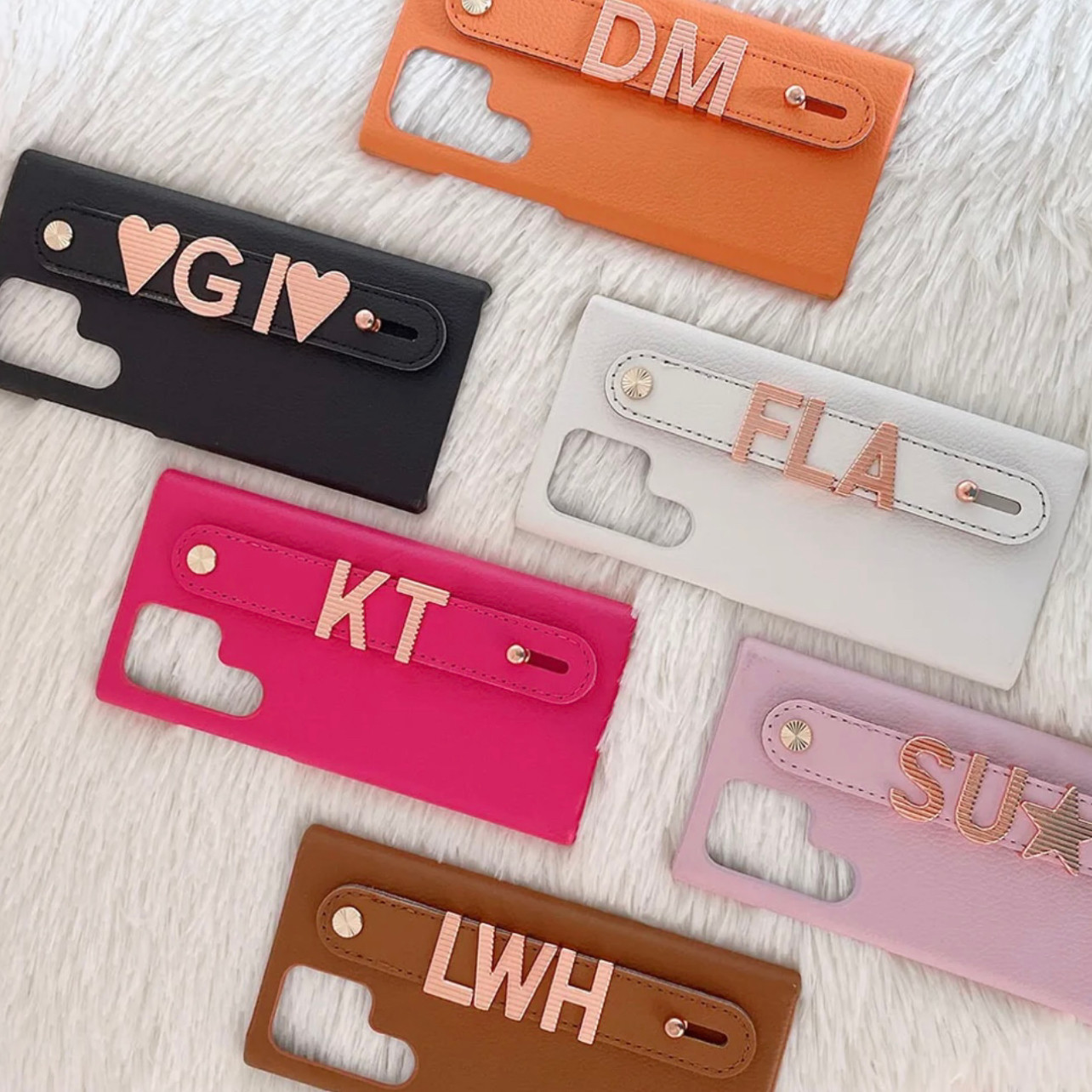 For Galaxy＊Cuteなローズゴールドで♡名入れカスタムスマホケース＊