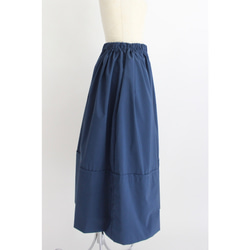 ◆選べるスカート丈 ギャザーボリュームスカート【Gather volume skirt】Navy 5枚目の画像