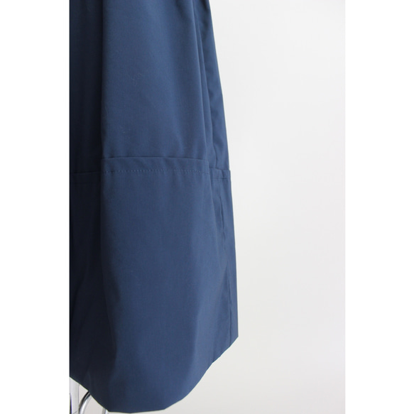 ◆選べるスカート丈 ギャザーボリュームスカート【Gather volume skirt】Navy 8枚目の画像