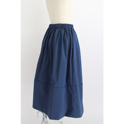 ◆選べるスカート丈 ギャザーボリュームスカート【Gather volume skirt】Navy 6枚目の画像