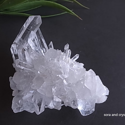 クリスタルクラスター　アーカンソー産　水晶　161ｇ 1枚目の画像