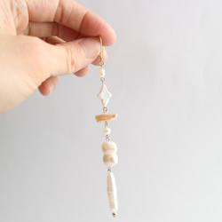 Freshwater pearl long pierce(earring) 8枚目の画像