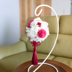 お花のぼんぼり　特別感　ハレの日フラワーギフト　お洒落　個性的なプレゼント　　気持ちが伝わるプレゼント　和モダン 7枚目の画像