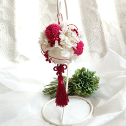 お花のぼんぼり　特別感　ハレの日フラワーギフト　お洒落　個性的なプレゼント　　気持ちが伝わるプレゼント　和モダン 4枚目の画像