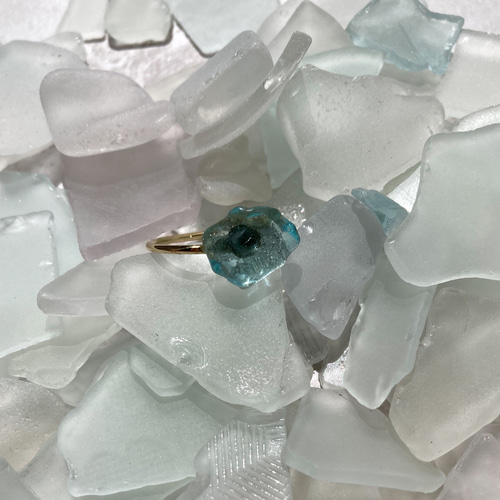 シーグラス指輪（B） 指輪・リング ayakaaav12v 通販 15753854