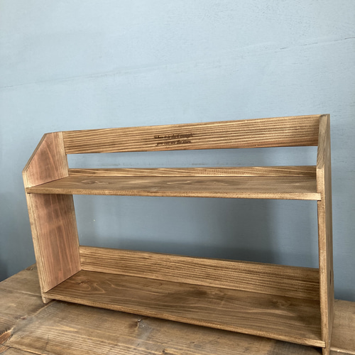 杉無垢材のアンティークディスプレイラック 棚・シェルフ・ラック