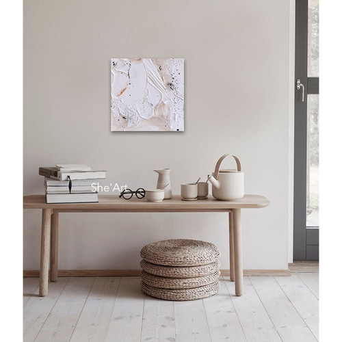 原画L・way・ミルキーベージュ /モダンアート・北欧 インテリア