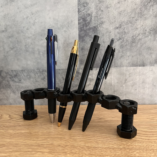 溶接ハンドメイド】ペン立て アート その他インテリア雑貨 おやじの