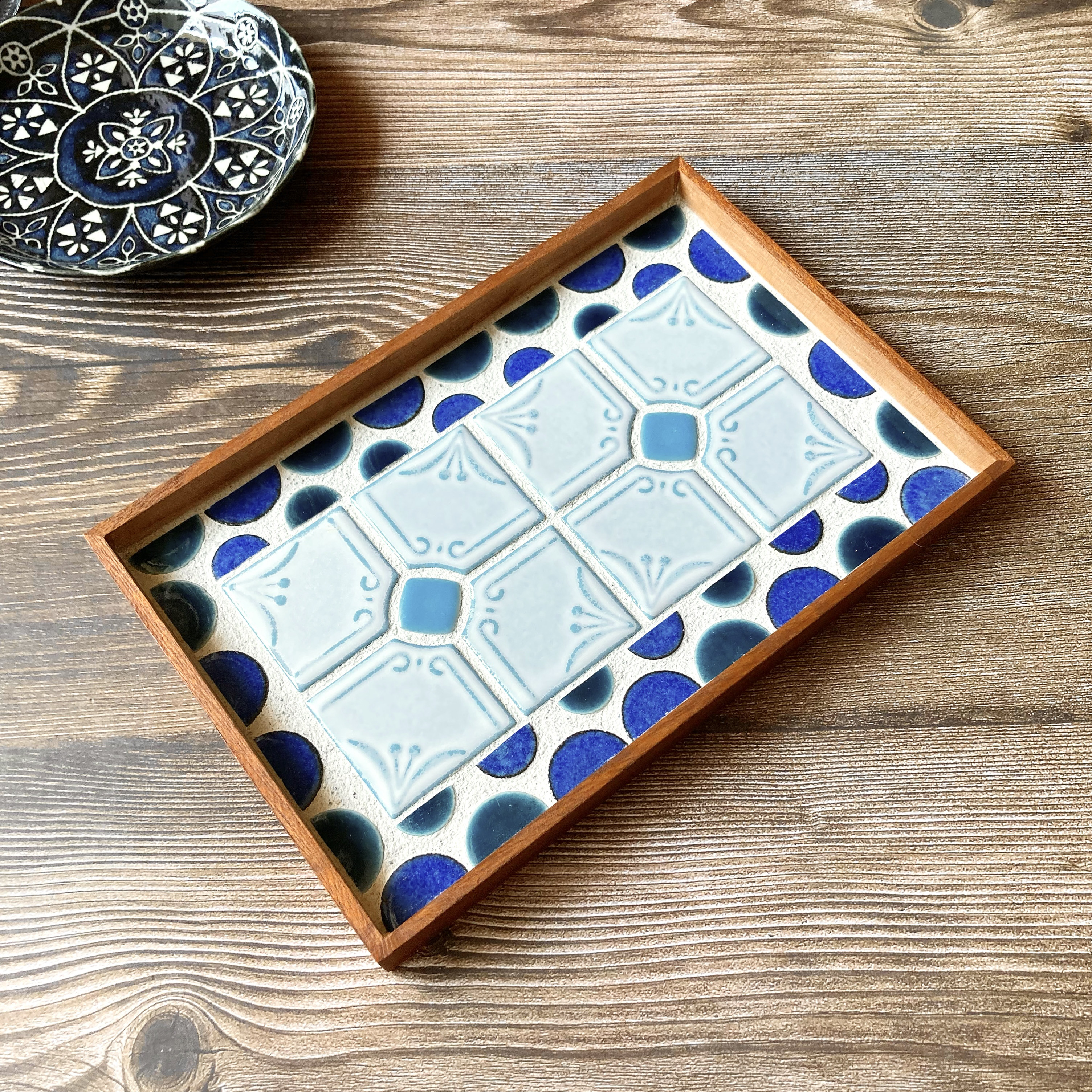 タイルトレー　ヴィンテージ食器セット 2140b6e4d30cdeb736cfafffe4be29