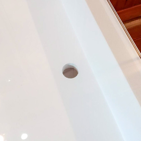 かわいい おしゃれ ネイルテーブル ネイルデスク W1000ホワイト ガラス天板 ネイルサロン 自宅サロン オーダー家具 