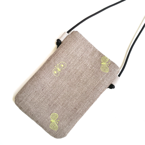 完成品✨スマホポシェット pomppia × choucho ミナペルホネン 完成品✨【スマホポシェット】 pomppia × choucho ミナ
