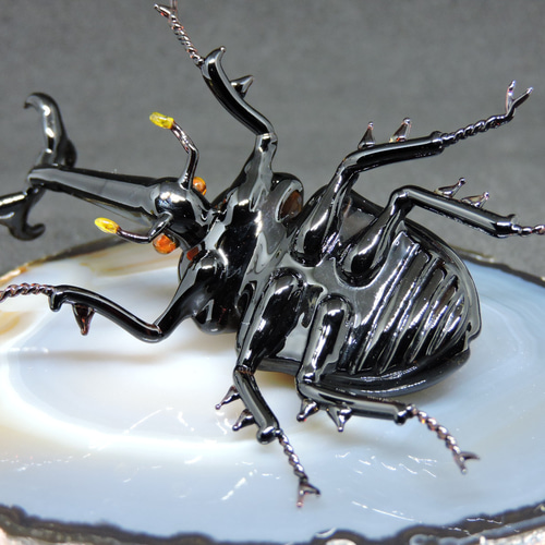 ガラスの昆虫・カブトムシ 立体・オブジェ 硝子細工屋 通販 15755273