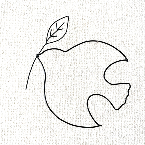 北欧の鳥 親子セットとwelcome】ワイヤーアート ワイヤークラフト