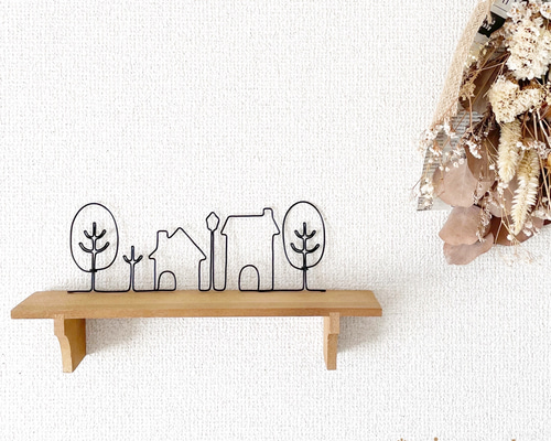 北欧の街並み①】ワイヤーアート ワイヤークラフト 北欧インテリア