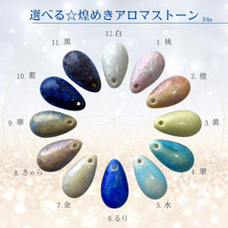 NEW ネックレス ペンダント yui アロマ おしゃれ 天然石 選べる12色×2 金属アレルギー対応 ギフト 母の日 5枚目の画像