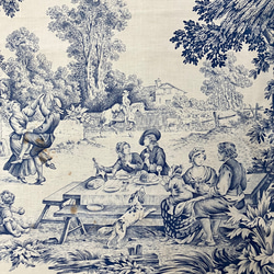 10cm〜19世紀後半 ダンスや音楽 おしゃべりを楽しむ田園風景のブルートワルドジュイ 6枚目の画像