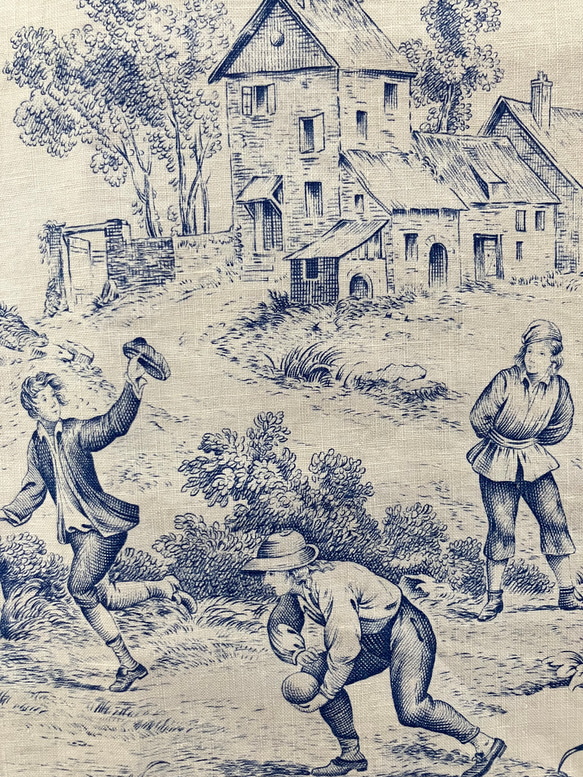 10cm〜19世紀後半 ダンスや音楽 おしゃべりを楽しむ田園風景のブルートワルドジュイ 5枚目の画像