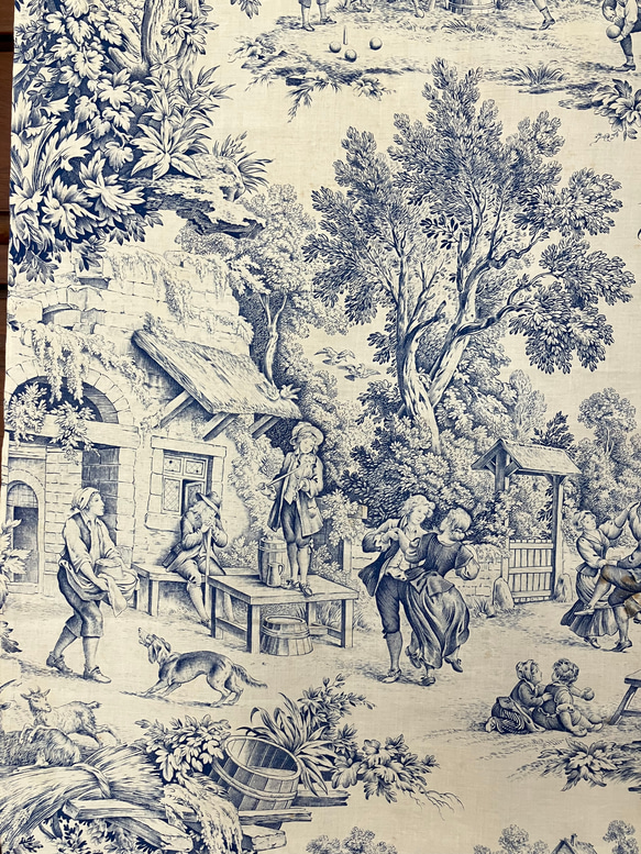 10cm〜19世紀後半 ダンスや音楽 おしゃべりを楽しむ田園風景のブルートワルドジュイ 2枚目の画像