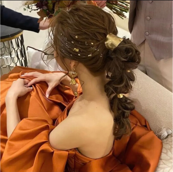 オーダー用 ヘアカフ ヘアピアス 真鍮アクセサリー ヘアピン brass 