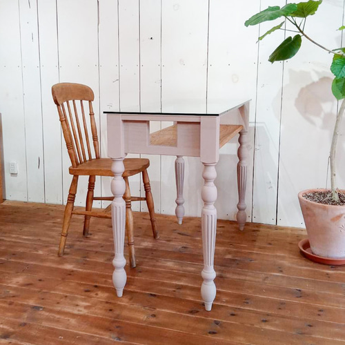 かわいい おしゃれ アンティーク調 ネイルテーブル ネイルデスク W1000