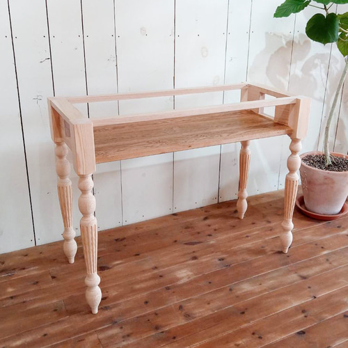 かわいい おしゃれ アンティーク調 ネイルテーブル ネイルデスク W1000