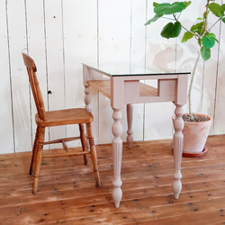 受注製作】ろくろ脚 コンソールテーブル 壁面収納 ミニテーブル サイド