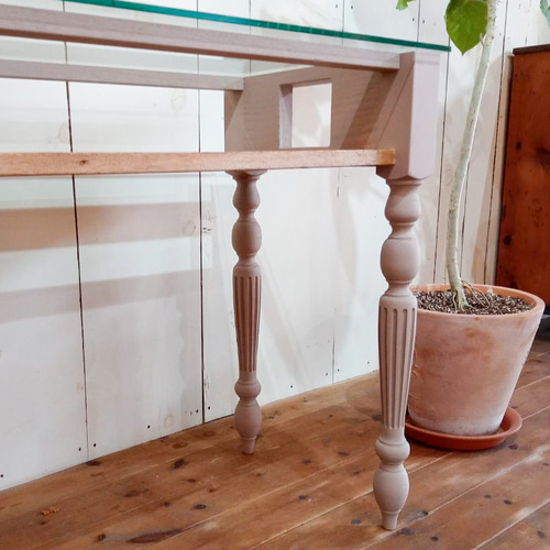 かわいい おしゃれ アンティーク調 ネイルテーブル ネイルデスク W1000