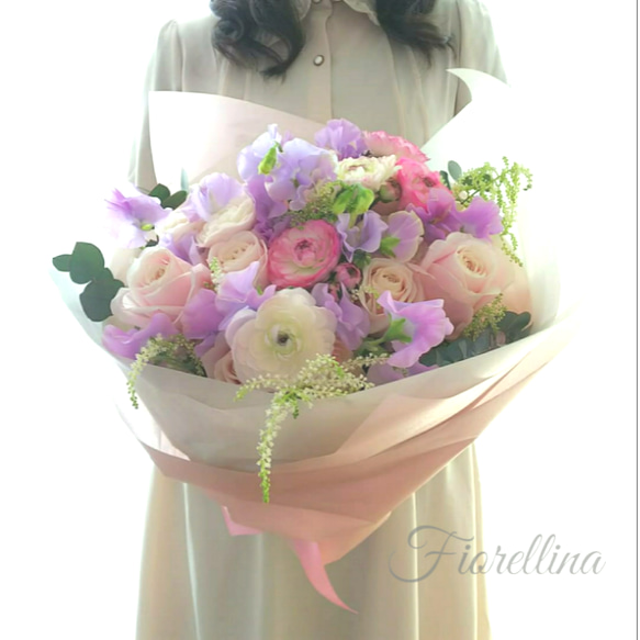 母の日早割2023　♡ご購入は4月30日まで【  季節のお花のブーケ 　大きなサイズ 】  生花　プレゼント  　 1枚目の画像