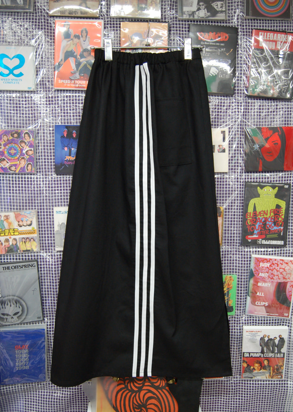 3line　long　skirt:black 3枚目の画像