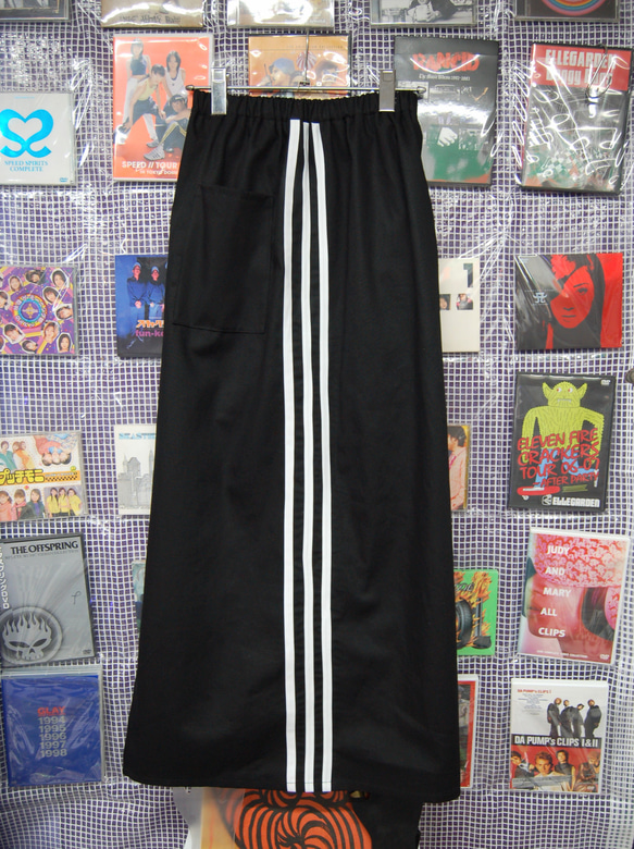 3line　long　skirt:black 4枚目の画像