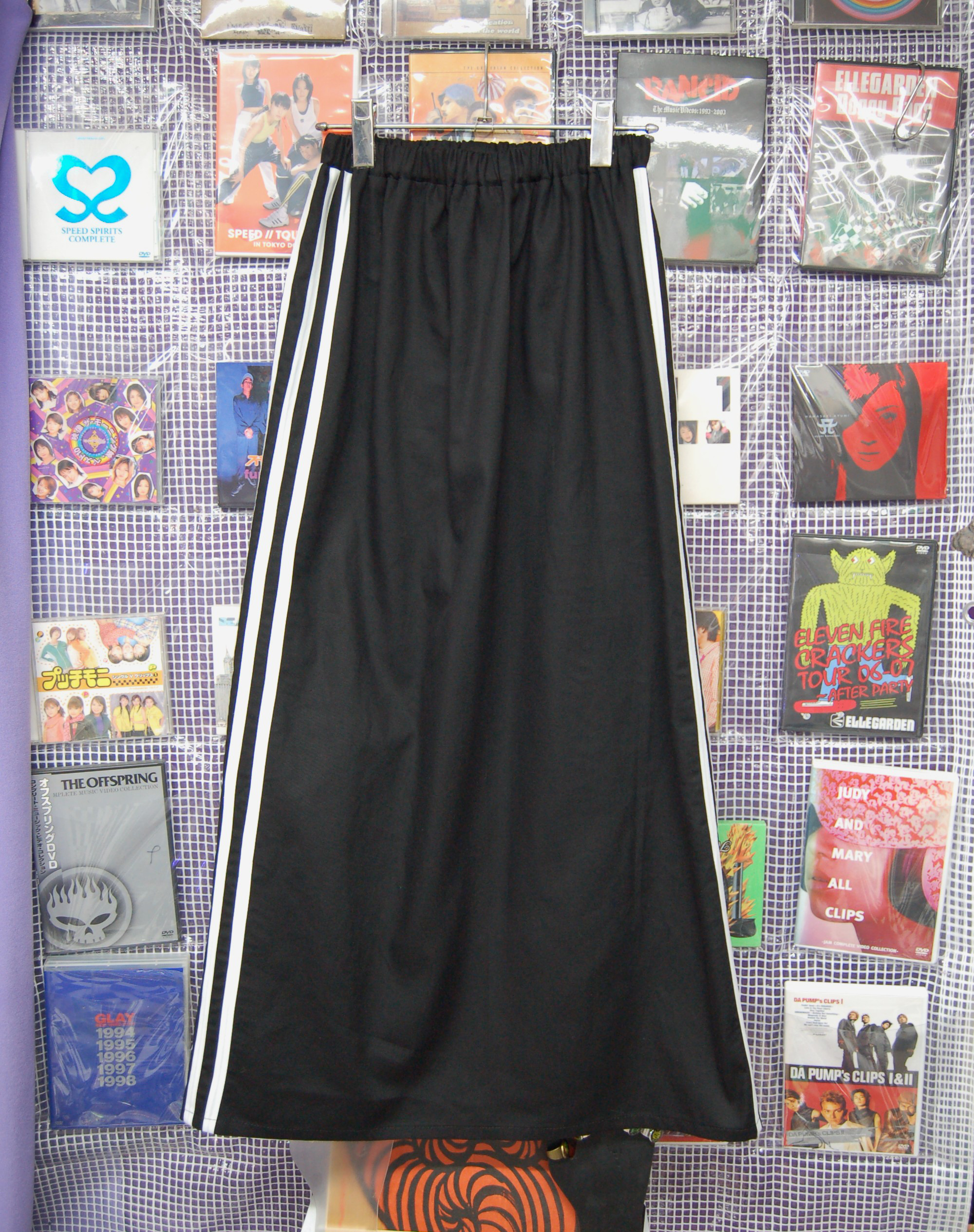 3line　long　skirt:black
